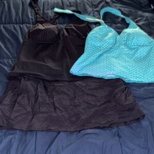 Bundle of Land’s End women’s swim tops/skirt - size 18